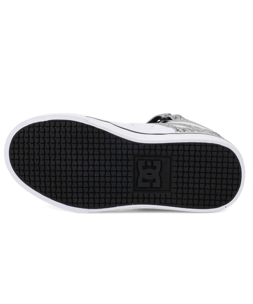 DC SHOES(ディーシーシューズ)の「PURE HIGH-TOP SE EV/DCキッズハイカットスニーカー(スニーカー・キッズ・ホワイト×グリーン/ホワイト×グレー・22cm/23cm/24cm/25cm/17cm/18cm/19cm/20cm/21cm)」の6枚目の写真