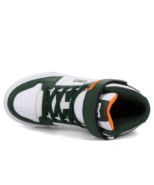 DC SHOES(ディーシーシューズ)の「PURE HIGH-TOP SE EV/DCキッズハイカットスニーカー(スニーカー・キッズ・ホワイト×グリーン/ホワイト×グレー・22cm/23cm/24cm/25cm/17cm/18cm/19cm/20cm/21cm)」の14枚目の写真