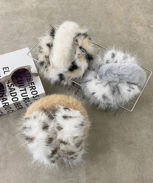 セール】ヒョウ柄イヤーマフラー（イヤーマフ）｜rire（リル）の