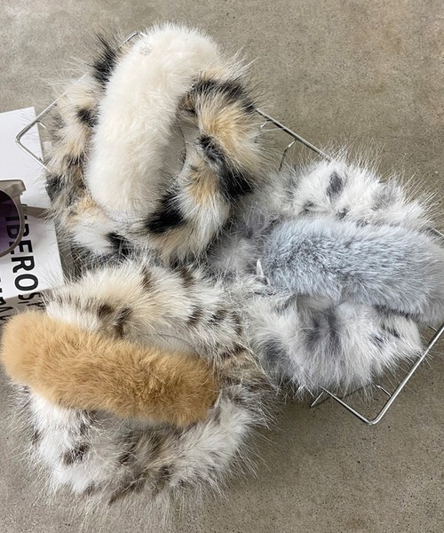 セール】ヒョウ柄イヤーマフラー（イヤーマフ）｜rire（リル）の