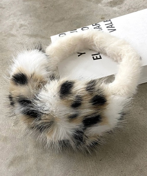 セール】ヒョウ柄イヤーマフラー（イヤーマフ）｜rire（リル）の