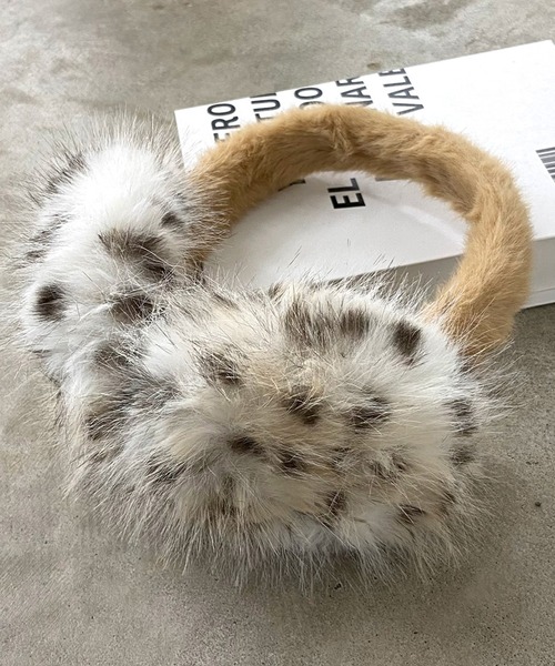 セール】ヒョウ柄イヤーマフラー（イヤーマフ）｜rire（リル）の