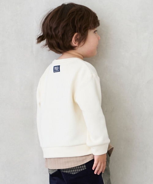 petit main(プティマイン)の「【POLO BCS】アップリケトレーナー(スウェット・キッズ・ブラウン/オフホワイト/ネイビー/トップグレー・130cm/120cm/100cm/110cm/90cm/80cm)」の5枚目の写真