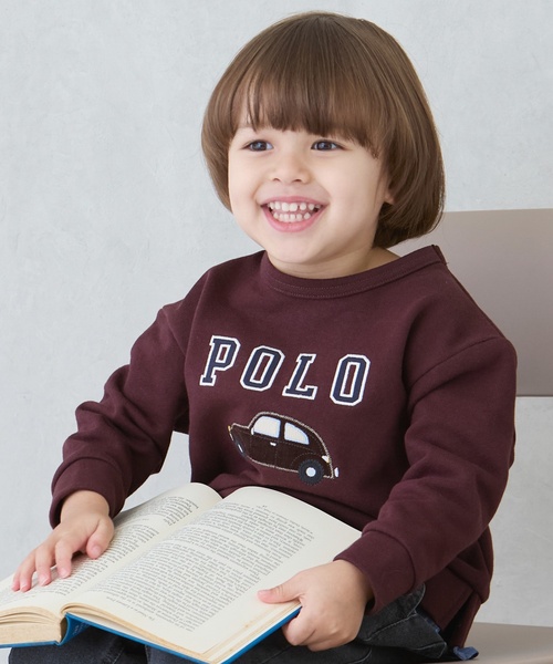 petit main(プティマイン)の「【POLO BCS】アップリケトレーナー(スウェット・キッズ・ブラウン/オフホワイト/ネイビー/トップグレー・130cm/120cm/100cm/110cm/90cm/80cm)」の8枚目の写真
