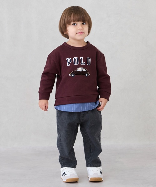 petit main(プティマイン)の「【POLO BCS】アップリケトレーナー(スウェット・キッズ・ブラウン/オフホワイト/ネイビー/トップグレー・130cm/120cm/100cm/110cm/90cm/80cm)」の9枚目の写真