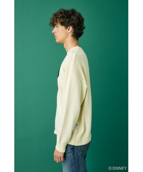 Disney SERIES CREATED by MUS（ディズニーシリーズクリエイテッドバイエムユーエス）の「MD FACE KNIT トップス（ニット/セーター・レディース・ブルー/ホワイト/ピンク/イエロー・FREE）」の9枚目の写真