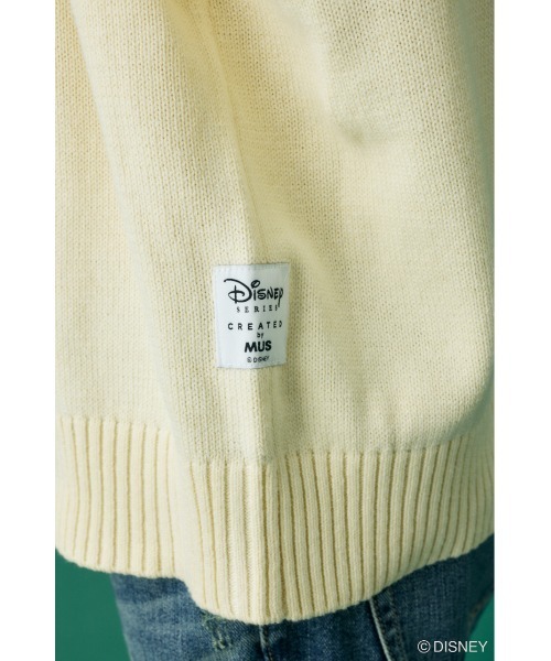 Disney SERIES CREATED by MUS（ディズニーシリーズクリエイテッドバイエムユーエス）の「MD FACE KNIT トップス（ニット/セーター・レディース・ブルー/ホワイト/ピンク/イエロー・FREE）」の13枚目の写真