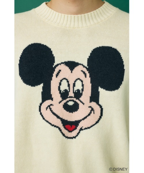 Disney SERIES CREATED by MUS（ディズニーシリーズクリエイテッドバイエムユーエス）の「MD FACE KNIT トップス（ニット/セーター・レディース・ブルー/ホワイト/ピンク/イエロー・FREE）」の11枚目の写真