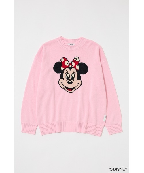 Disney SERIES CREATED by MUS（ディズニーシリーズクリエイテッドバイエムユーエス）の「MD FACE KNIT トップス（ニット/セーター・レディース・ブルー/ホワイト/ピンク/イエロー・FREE）」の17枚目の写真