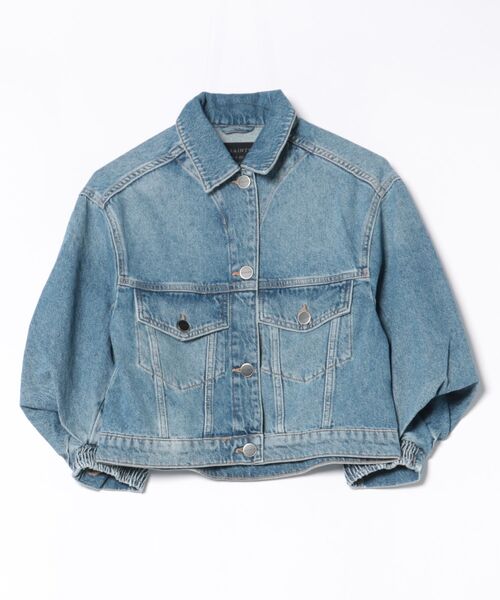 ALLSAINTS(オールセインツ)の「LUCA CROPPED DENIM JACKET | LUCA クロップド デニム ジャケット(デニムジャケット・レディース・インディゴブルー・4/6/8)」の11枚目の写真