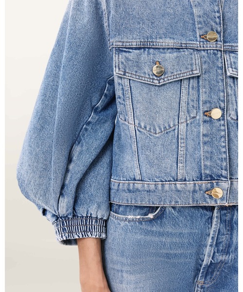 ALLSAINTS(オールセインツ)の「LUCA CROPPED DENIM JACKET | LUCA クロップド デニム ジャケット(デニムジャケット・レディース・インディゴブルー・4/6/8)」の8枚目の写真