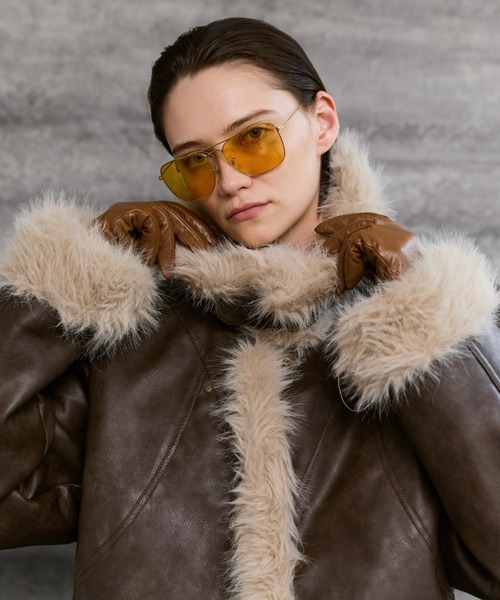 Stand Collar Fur-Trimmed B-3 Jacket / スタンドカラーB-3ムートン