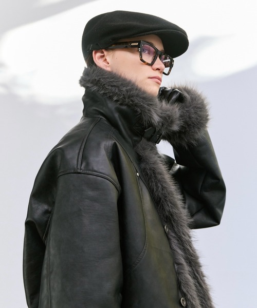 Stand Collar Fur-Trimmed B-3 Jacket / スタンドカラーB-3ムートン