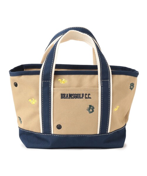 BEAMS GOLF（ビームスゴルフ）の「刺繍 総柄カートバッグ（トートバッグ・メンズ・ベージュ/ネイビー・FREE）」の14枚目の写真