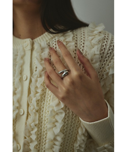STYLEMIXER（スタイルミキサー）の「ランダムプランプリング（リング・レディース・シルバー/ゴールド・FREE）」の5枚目の写真