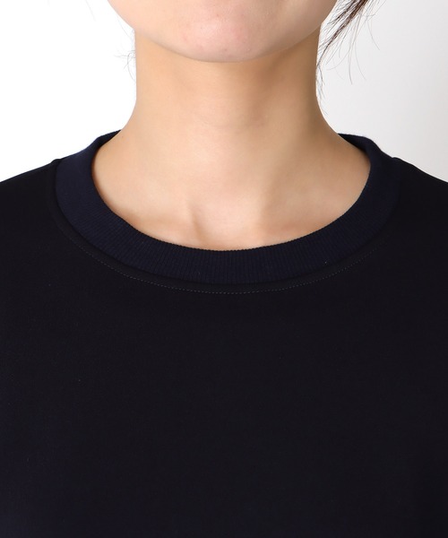 Cepica（セピカ）の「【MARECHAL TERRE】ジャケットレイヤード風トップス（スウェット・レディース・ブラック/ネイビー・FREE）」の5枚目の写真