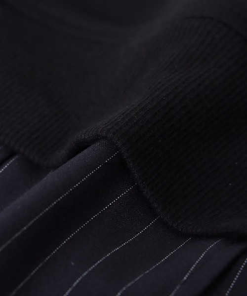 Cepica（セピカ）の「【MARECHAL TERRE】ジャケットレイヤード風トップス（スウェット・レディース・ブラック/ネイビー・FREE）」の11枚目の写真