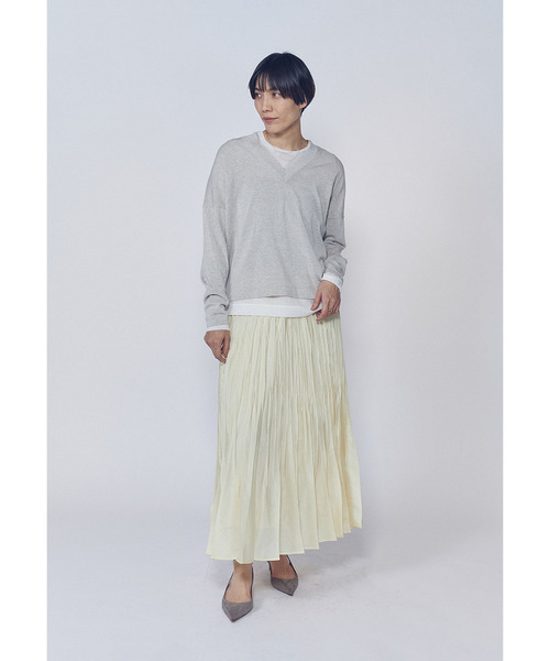 1er Arrondissement(プルミエアロンディスモン)の「【追加】シアーロングスリーブTシャツ(Tシャツ/カットソー・レディース・ブラック系その他3/オフホワイト・FREE)」の5枚目の写真