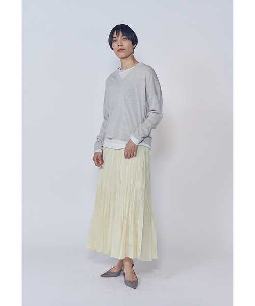 1er Arrondissement(プルミエアロンディスモン)の「【追加】シアーロングスリーブTシャツ(Tシャツ/カットソー・レディース・ブラック系その他3/オフホワイト・FREE)」の6枚目の写真
