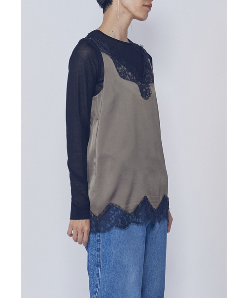 1er Arrondissement(プルミエアロンディスモン)の「【追加】シアーロングスリーブTシャツ(Tシャツ/カットソー・レディース・ブラック系その他3/オフホワイト・FREE)」の10枚目の写真