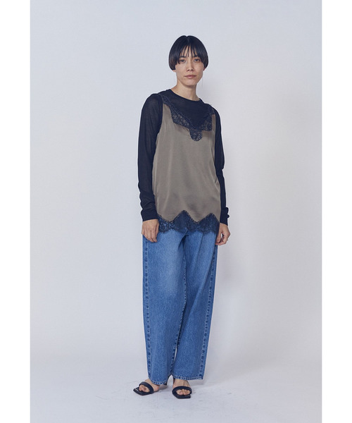 1er Arrondissement(プルミエアロンディスモン)の「【追加】シアーロングスリーブTシャツ(Tシャツ/カットソー・レディース・ブラック系その他3/オフホワイト・FREE)」の12枚目の写真