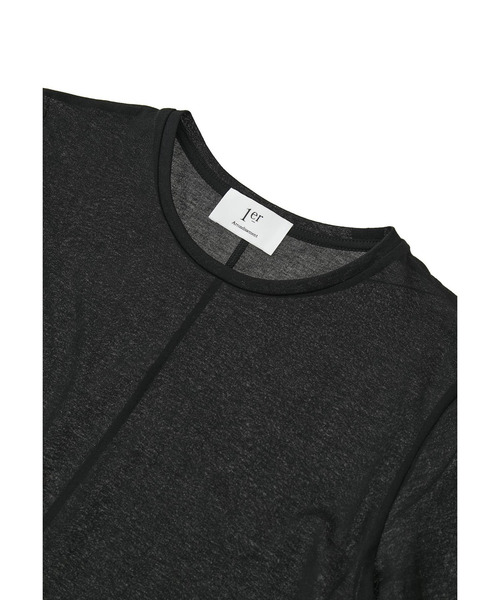 1er Arrondissement(プルミエアロンディスモン)の「【追加】シアーロングスリーブTシャツ(Tシャツ/カットソー・レディース・ブラック系その他3/オフホワイト・FREE)」の20枚目の写真