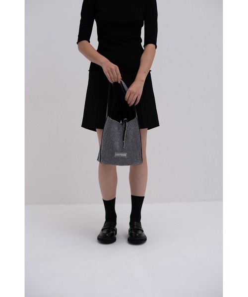 LASTFRAME(ラストフレーム)の「KYOTO METALLIC REVERSIBLE TASUKI TOTE SMALL(ショルダーバッグ・レディース・グレー系その他/シルバー系その他・SMALL)」の11枚目の写真