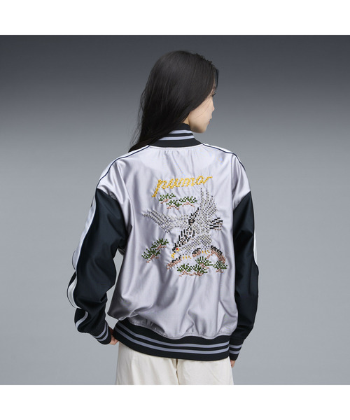 PUMA（プーマ）の「PUMA プーマ ユニセックス T7 スカ ジャケット 3 MIJ（ジャージ・メンズ・シルバー/ブラック・X-LARGE/XX-LARGE/LARGE/SMALL/MEDIUM）」の8枚目の写真