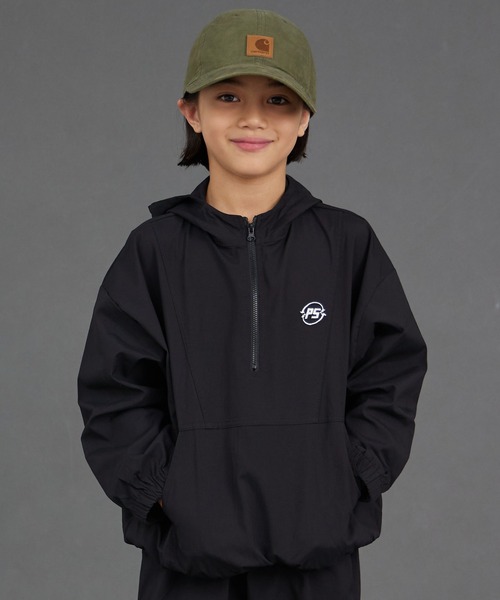 PAIRMANON STREET(ペアマノンストリート)の「【セットアップ着用可能】アノラック ブルゾン【PAIRMANON STREET】(ブルゾン・キッズ・ブラウン系その他/ブラック/ブルー系その他/グレー/ブラック系その他・110/120/130/140/150/160/90/100)」の2枚目の写真