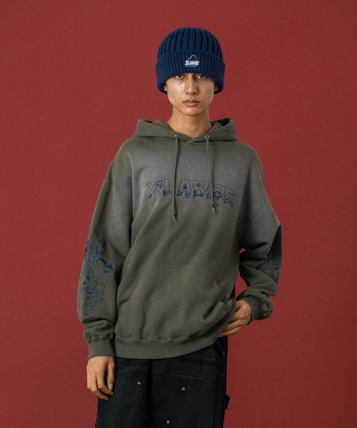 XLARGE（エクストララージ）の「CREEPY MANSION HOODED SWEATSHIRT（パーカー・メンズ・ブラウン/ブラック/オリーブ・S/M/L/XL）」の7枚目の写真