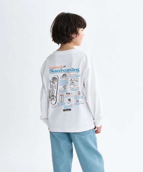 ELEMENT(エレメント)の「ELEMENT キッズ ESSENTIAL LS YOUTH ロンT 【2025年秋冬モデル】/エレメントキッズバックプリント長袖ロンT(Tシャツ/カットソー・キッズ・ブラック/マルチ/ホワイト・SMALL/X-LARGE/LARGE/MEDIUM)」の2枚目の写真