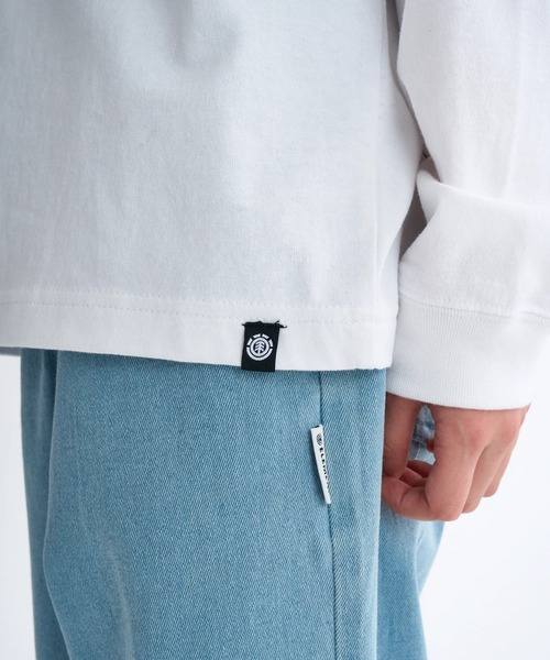 ELEMENT(エレメント)の「ELEMENT キッズ ESSENTIAL LS YOUTH ロンT 【2025年秋冬モデル】/エレメントキッズバックプリント長袖ロンT(Tシャツ/カットソー・キッズ・ブラック/マルチ/ホワイト・SMALL/X-LARGE/LARGE/MEDIUM)」の8枚目の写真