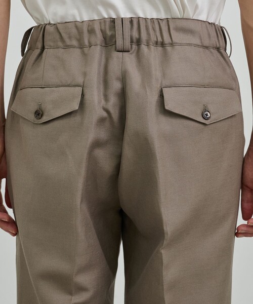 UNITED TOKYO（ユナイテッドトウキョウ）の「WOOL LINEN 1タックスラックス（その他パンツ・メンズ・グレイッシュベージュ/ブラック・1/2）」の20枚目の写真