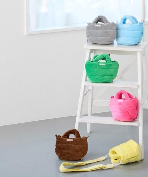 ROOTOTE（ルートート）の「ルートート / FE.べビールー.フラッフィポップｰA（ショルダーバッグ・レディース・杢グレー/ブルー/グリーン/イエロー/サックスブルー/ダークグレー/ピンク/ブラウン・FREE）」の22枚目の写真