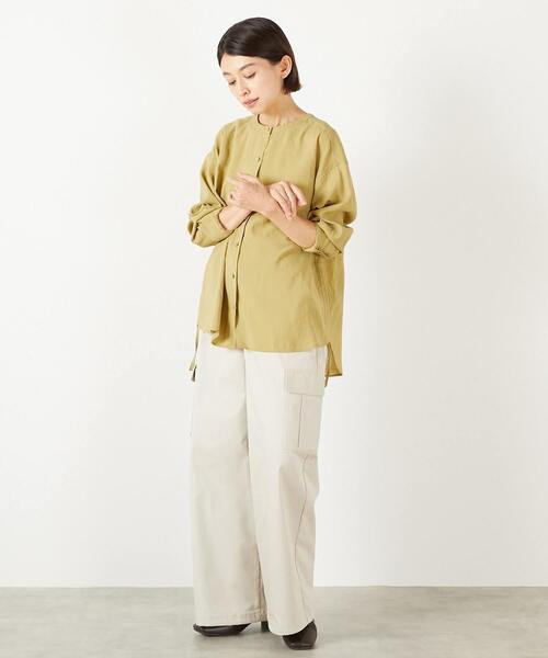 MELROSE claire(メルローズ クレール)の「【コットンナイロンストレッチツイルカーゴパンツ】(その他パンツ・レディース・ライトベージュ/カーキ/ダークネイビー・3/2)」の5枚目の写真