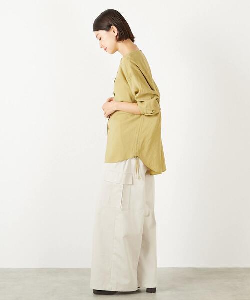 MELROSE claire(メルローズ クレール)の「【コットンナイロンストレッチツイルカーゴパンツ】(その他パンツ・レディース・ライトベージュ/カーキ/ダークネイビー・3/2)」の6枚目の写真