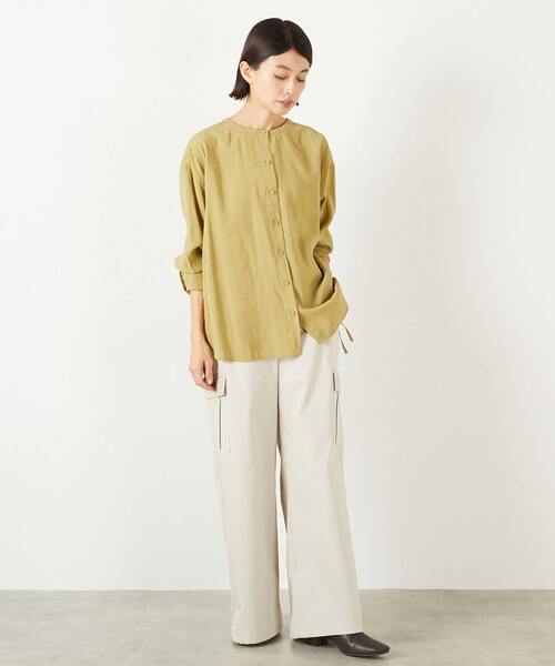 MELROSE claire(メルローズ クレール)の「【コットンナイロンストレッチツイルカーゴパンツ】(その他パンツ・レディース・ライトベージュ/カーキ/ダークネイビー・3/2)」の10枚目の写真