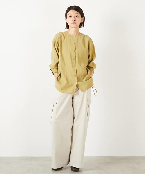 MELROSE claire(メルローズ クレール)の「【コットンナイロンストレッチツイルカーゴパンツ】(その他パンツ・レディース・ライトベージュ/カーキ/ダークネイビー・3/2)」の11枚目の写真