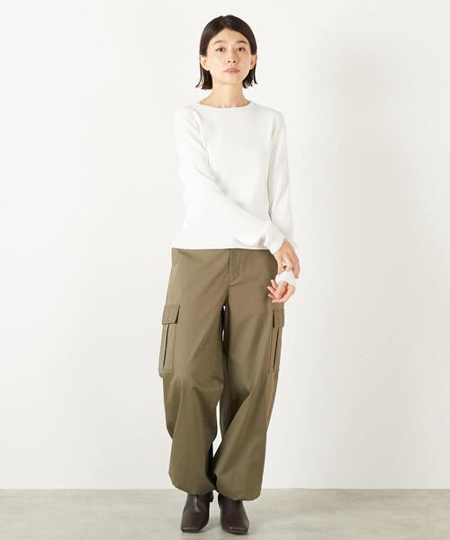 MELROSE claire(メルローズ クレール)の「【コットンナイロンストレッチツイルカーゴパンツ】(その他パンツ・レディース・ライトベージュ/カーキ/ダークネイビー・3/2)」の22枚目の写真