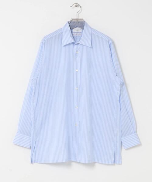 URBAN RESEARCH(アーバンリサーチ)の「new basic DJA SQUARE CUT SHIRT(シャツ/ブラウス・メンズ・ホワイト/ブルー系その他/パープル・X-LARGE/LARGE/MEDIUM)」の10枚目の写真