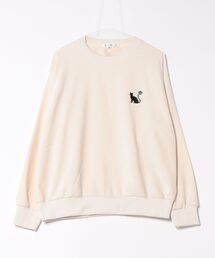 8(eight) | ストレッチカルゼワンポイント刺繍スウェット(スウェット)