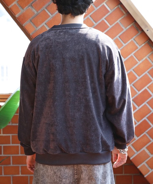 8(eight)(エイト)の「ストレッチカルゼワンポイント刺繍スウェット(スウェット・メンズ・カーキ/アイボリー/チャコールグレー・MEDIUM/LARGE)」の10枚目の写真