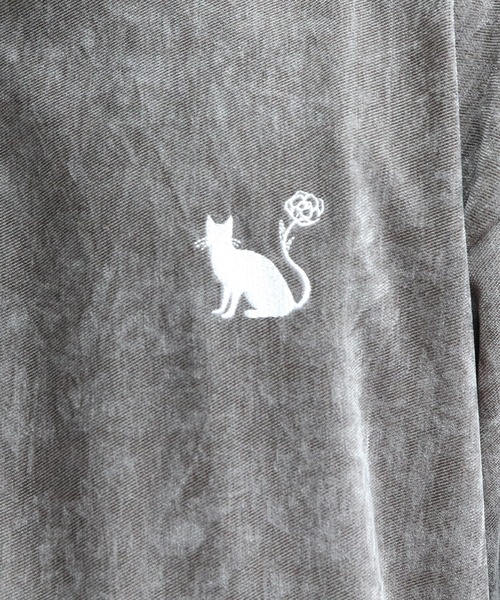 8(eight)(エイト)の「ストレッチカルゼワンポイント刺繍スウェット(スウェット・メンズ・カーキ/アイボリー/チャコールグレー・MEDIUM/LARGE)」の21枚目の写真