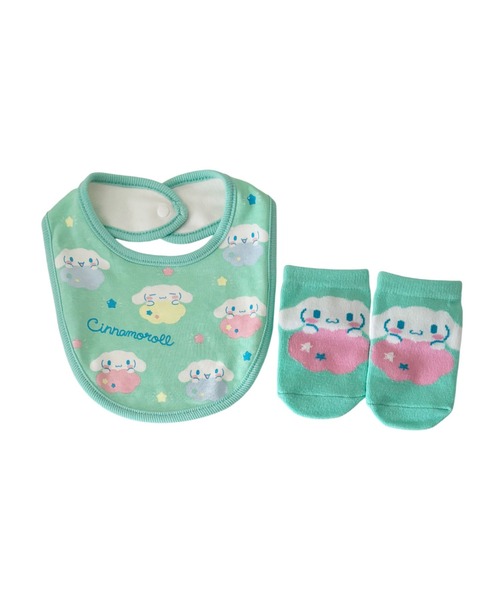 sanrio(サンリオ)の「【 sanrio 】 サンリオキャラクターズ ベビーセット 25F9(スタイ/よだれかけ・レディース・ライトパープル/ピンク系その他2/ピンク系その他/ライトグリーン・FREE)」の2枚目の写真