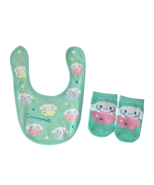 sanrio(サンリオ)の「【 sanrio 】 サンリオキャラクターズ ベビーセット 25F9(スタイ/よだれかけ・レディース・ライトパープル/ピンク系その他2/ピンク系その他/ライトグリーン・FREE)」の5枚目の写真
