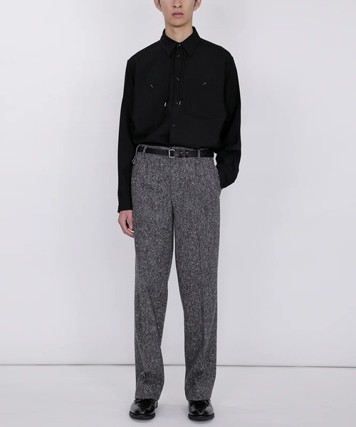 th products（ティーエイチプロダクト）の「【th products】QUINN / Wide Tailored Pants（その他パンツ・メンズ・グレー・1/2）」の2枚目の写真