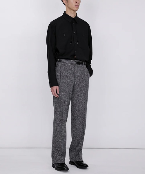 th products（ティーエイチプロダクト）の「【th products】QUINN / Wide Tailored Pants（その他パンツ・メンズ・グレー・1/2）」の3枚目の写真