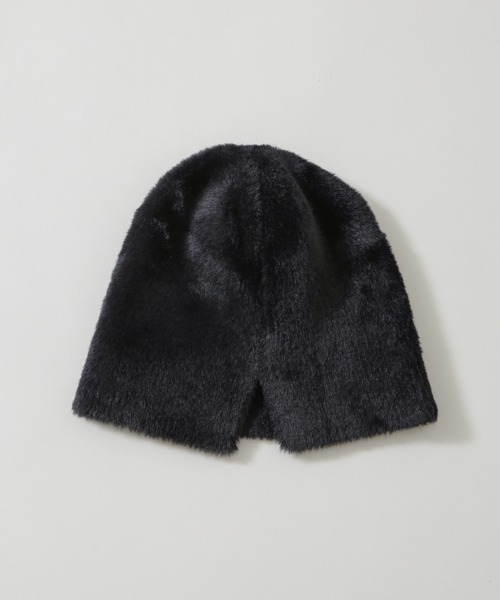 NANO universe(ナノユニバース)の「バックスリットシャギーニットワッチ(ニットキャップ/ビーニー・レディース・ライトグレー/ブラック・FREE)」の8枚目の写真