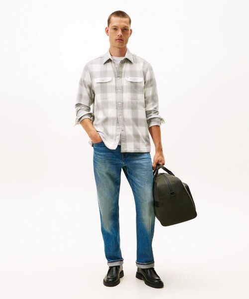 TOMMY HILFIGER（トミーヒルフィガー）の「フランネルチェックシャツジャケット（シャツ/ブラウス・メンズ・ホワイト・SMALL/X-LARGE/MEDIUM/LARGE）」の3枚目の写真