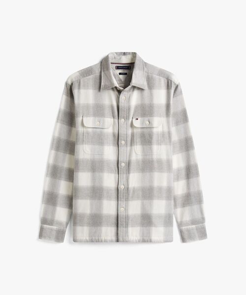 TOMMY HILFIGER（トミーヒルフィガー）の「フランネルチェックシャツジャケット（シャツ/ブラウス・メンズ・ホワイト・SMALL/X-LARGE/MEDIUM/LARGE）」の5枚目の写真